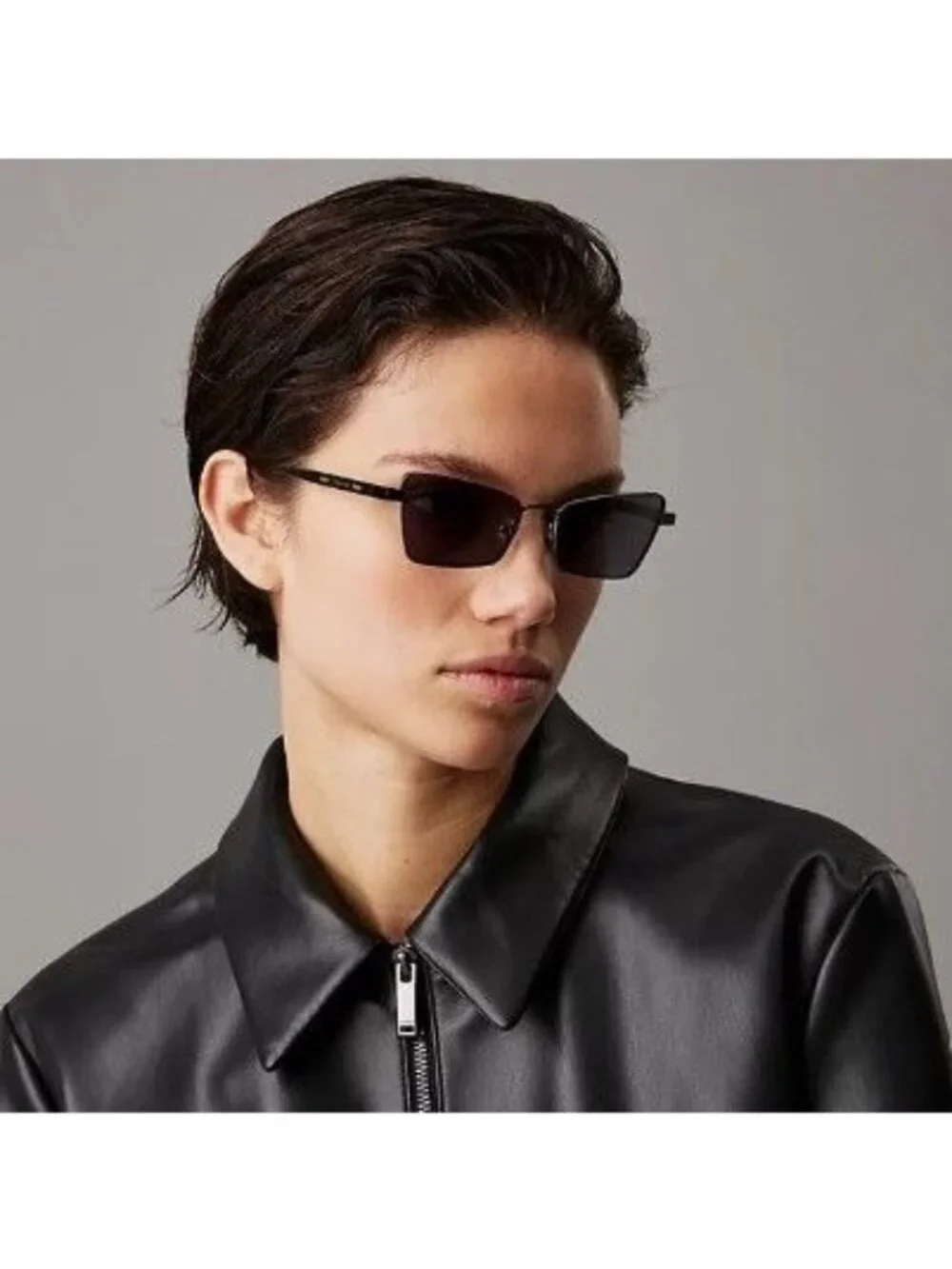 Calvin Klein CK24110S 014 Sunglasses Gunmetal Butterfly Frame, Blue Lenses